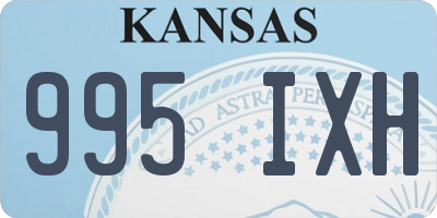 KS license plate 995IXH