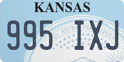 KS license plate 995IXJ