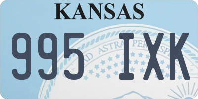 KS license plate 995IXK