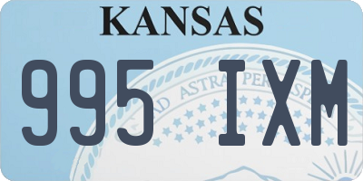 KS license plate 995IXM