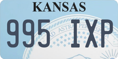KS license plate 995IXP