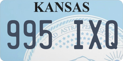 KS license plate 995IXQ