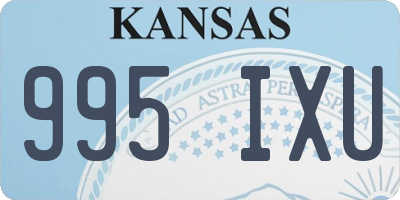 KS license plate 995IXU