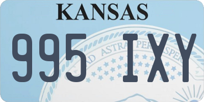KS license plate 995IXY