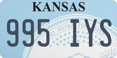 KS license plate 995IYS