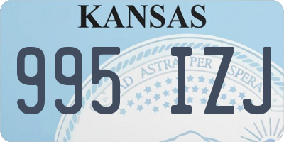 KS license plate 995IZJ