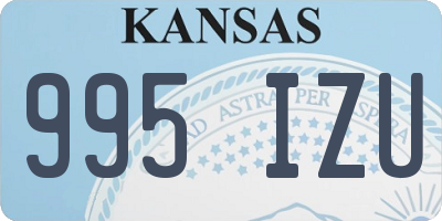 KS license plate 995IZU