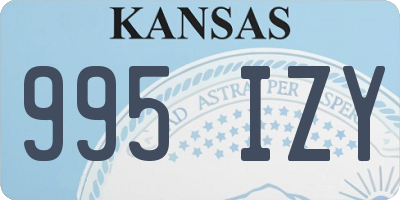 KS license plate 995IZY