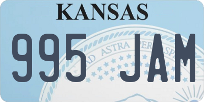 KS license plate 995JAM