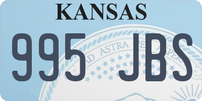 KS license plate 995JBS