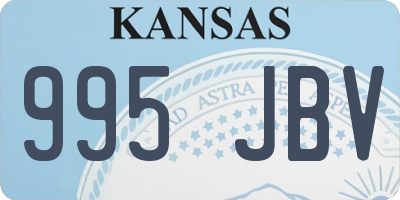 KS license plate 995JBV