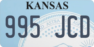 KS license plate 995JCD