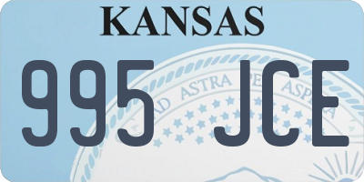 KS license plate 995JCE