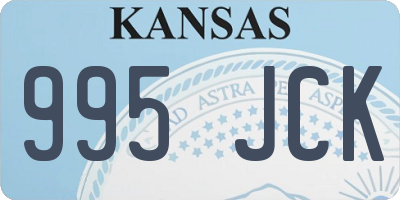 KS license plate 995JCK