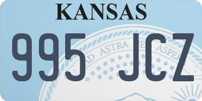 KS license plate 995JCZ