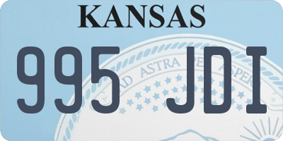 KS license plate 995JDI