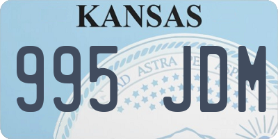KS license plate 995JDM