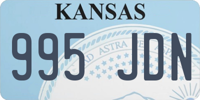 KS license plate 995JDN