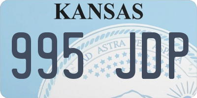 KS license plate 995JDP