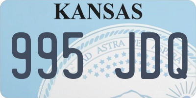 KS license plate 995JDQ