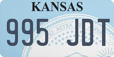 KS license plate 995JDT