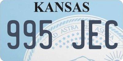 KS license plate 995JEC