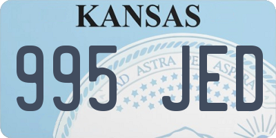 KS license plate 995JED