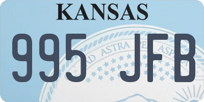 KS license plate 995JFB