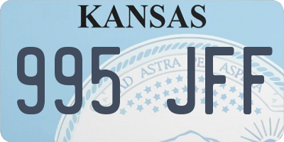 KS license plate 995JFF