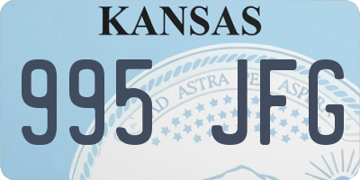 KS license plate 995JFG