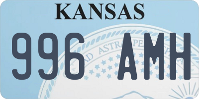KS license plate 996AMH