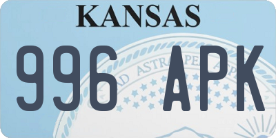 KS license plate 996APK