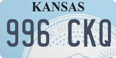 KS license plate 996CKQ