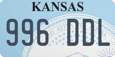 KS license plate 996DDL