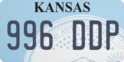 KS license plate 996DDP