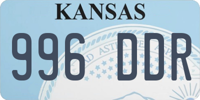 KS license plate 996DDR