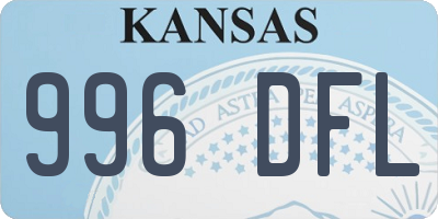KS license plate 996DFL