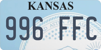 KS license plate 996FFC
