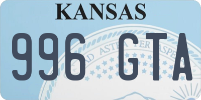 KS license plate 996GTA