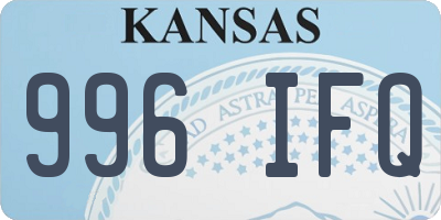 KS license plate 996IFQ