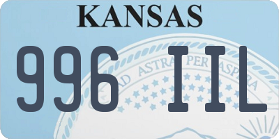 KS license plate 996IIL