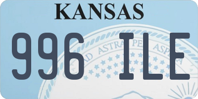 KS license plate 996ILE