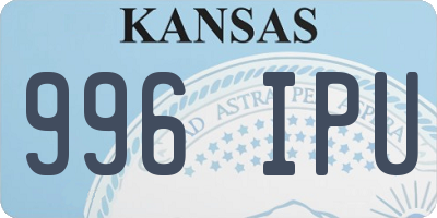KS license plate 996IPU