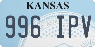 KS license plate 996IPV