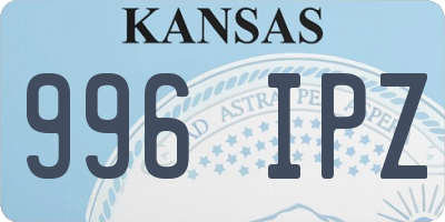 KS license plate 996IPZ