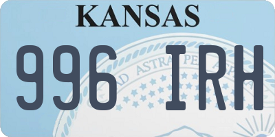 KS license plate 996IRH