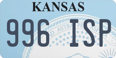 KS license plate 996ISP