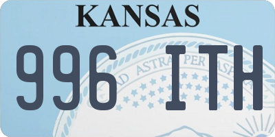 KS license plate 996ITH