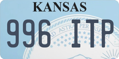 KS license plate 996ITP