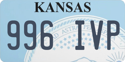 KS license plate 996IVP
